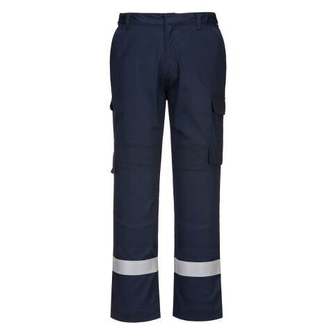 Portwest FR401 Pantalón ligero Bizflame Plus Marine - Talla XXXL - Estándar
