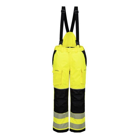 Portwest FR426 Pantalón de invierno PW3 FR Modaflame Rain+ Hi-Vis Jaune/Noir - Talla M