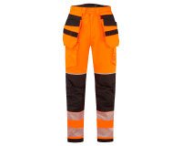 Portwest FR427 PW3 FR Modaflame Rain+ Hi-Vis Pantaloni invernali con tasche holster