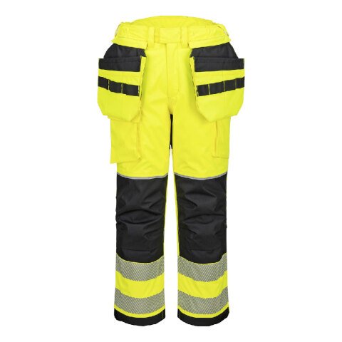 Portwest FR427 Pantalón de invierno PW3 FR Modaflame Rain+ Hi-Vis Jaune/Noir - Talla XXXL - Estándar