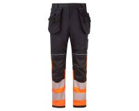 Portwest FR452 Pantalon holster PW3 Modaflame HV Classe 1 Orange/Noir - Taille 30 - Standard
