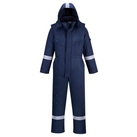 Portwest FR53 Mono Winter ignífugo y antiestático Marine - Talla XXXL - Estándar