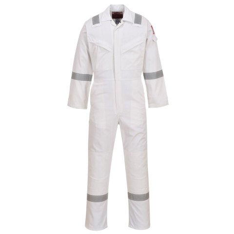 Portwest FR50 Mono ignífugo y anti-estático 350g Blanc - Talla XXL - Estándar