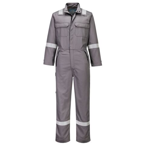Portwest FR513 Buzo resistente a la llama y a productos químicos Gris - Talla XXXL - Estándar