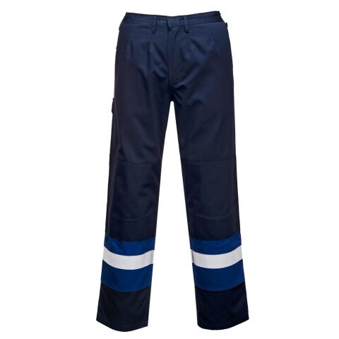 Portwest FR56 Pantalón Bizflame Plus Marine/Royal - Talla XXXL - Estándar