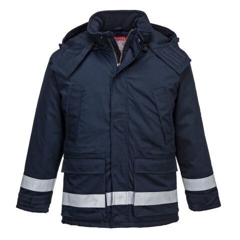 Portwest FR59 Chaqueta Winter ignífuga y antiestática Marine - Talla XL