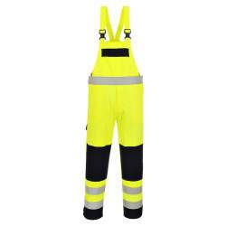 Portwest FR63 Cotte à bretelle Hivis multirisques