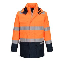 Portwest FR605 Giacca Bizflame Rain+ Hi-Vis Light Arc