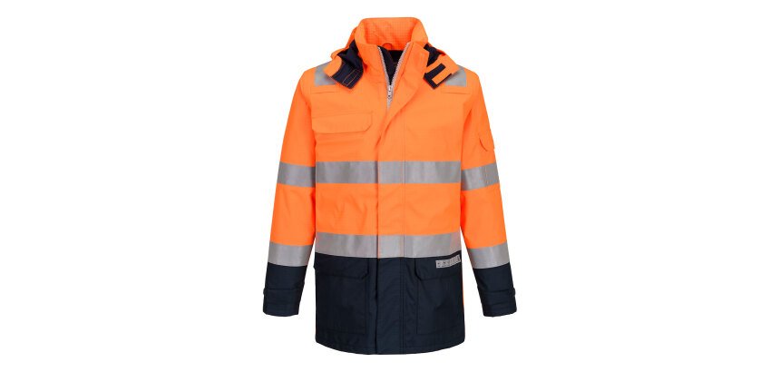 Portwest FR605 Veste de pluie Bizflame HV