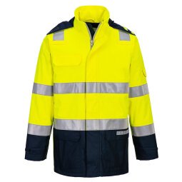 Portwest FR605 Chaqueta Bizflame Rain+ Hi-Vis Light Arc