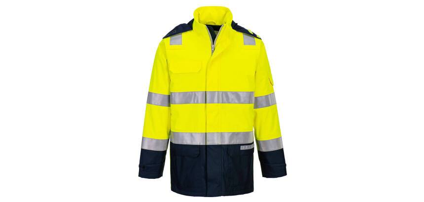 Portwest FR605 Chaqueta ligera Bizflame Rain+ Hi-Vis Light Arc