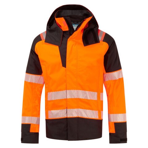 Portwest FR606 Chaqeta de invierno PW3 FR Modaflame Rain+ Hi-Vis Winter Orange/Noir - Talla XXXL