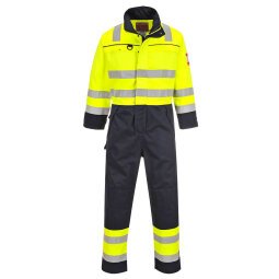 Portwest FR60 Combinaison Haute-Visibilité Multi-risques Jaune/Marine - Taille 4XL - Standard