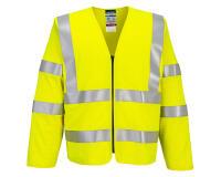 Portwest FR616 Gilet con zip a maniche lunghe Bizflame Hi-Vis FR