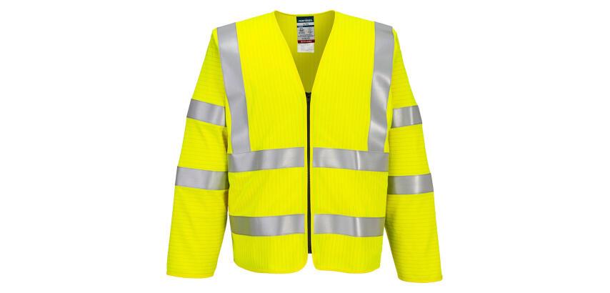 Portwest FR616 Langarm-Reißverschlussweste Bizflame HV FR