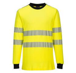 Portwest FR701 Camiseta de manga larga PW3 Modaflame Knit Hi-Vis FR