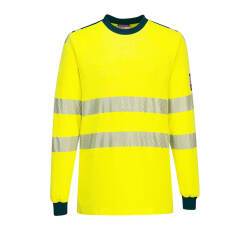 Portwest FR701 Camiseta de manga larga PW3 Modaflame Knit Hi-Vis FR