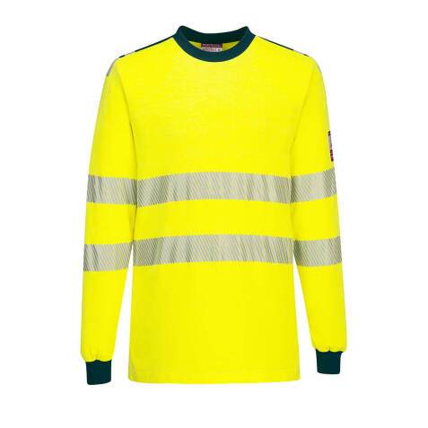 Portwest FR701 Camiseta de manga larga PW3 Modaflame Knit Hi-Vis FR