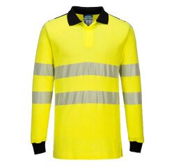 Portwest FR702 Polo de alta visibilidad resistente a la llama PW3 FR Modaflame Hi-Vis