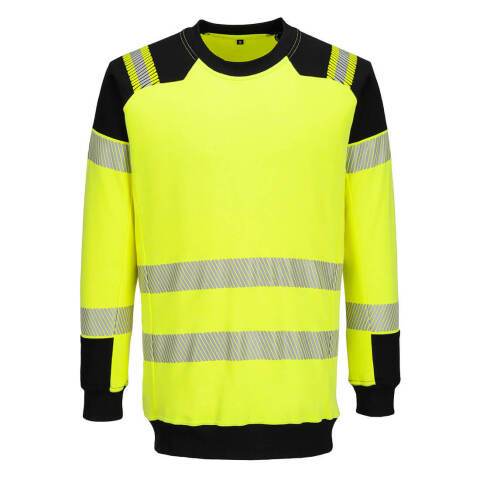 Portwest FR707 Sudadera PW3 Modaflame Knit Hi-Vis FR Jaune/Noir - Talla XXL