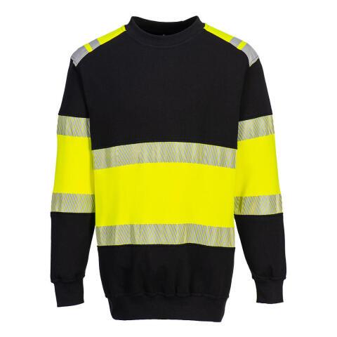 Portwest FR716 Sudadera PW3 FR Modaflame de alta visibilidad Clase 1 Jaune/Noir - Talla L