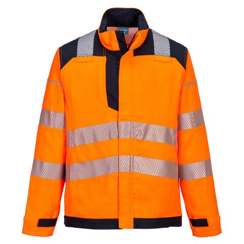 Portwest FR722 Chaqueta PW3 FR Modaflame HVO Work Orange/Marine - Talla XXXL