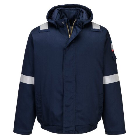 Portwest FR731 Cazadora Bizflame Work+ FR Insulated Marine - Talla L