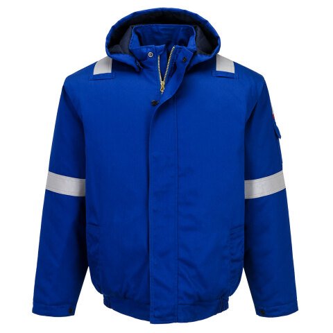 Portwest FR731 Cazadora Bizflame Work+ FR Insulated Bleu Royal - Talla XL