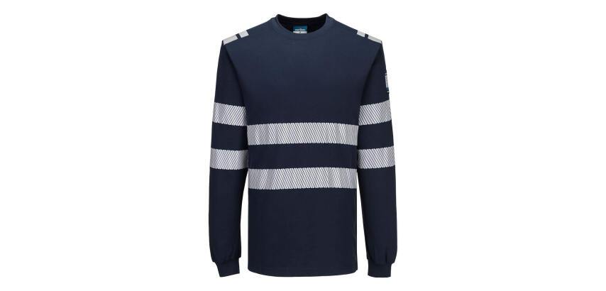Portwest FR732 Tee shirt ML Modaflame PW3 Marine - Taille XXL