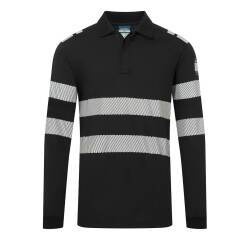 Portwest FR733 Polo PW3 Modaflame Knit de manga larga, resistente a la llama