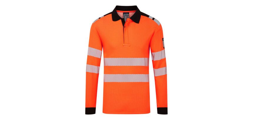 Portwest FR734 Polo manica lunga PW3 Modaflame Knit HVO