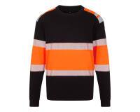 Portwest FR737 SweatshirtPW3 Modaflame HV Classe 1 Orange/Noir - Taille L