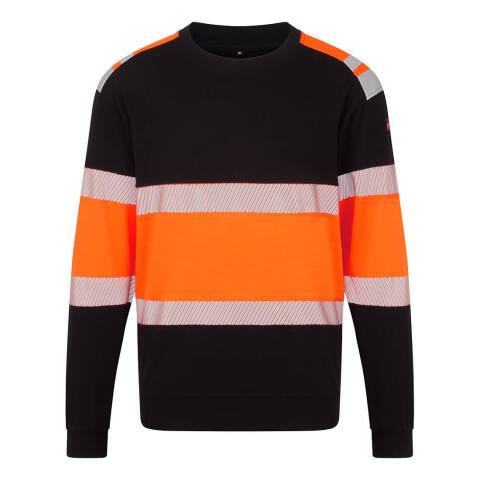 Portwest FR737 Sudadera PW3 FR Modaflame Hi-Vis Class 1 Orange/Noir - Talla XL