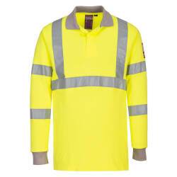 Portwest FR77 Vlamvertragende Modaflame Antistatische lange mouw Poloshirt