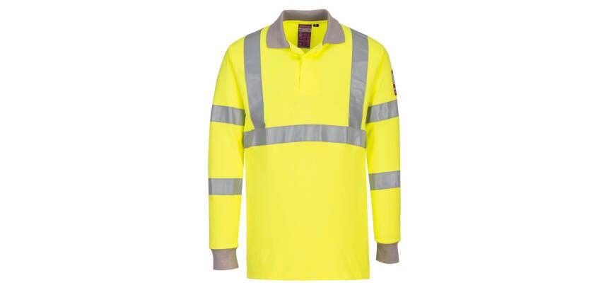 Portwest FR77 Polo manches longues FR antistatique et HiVis