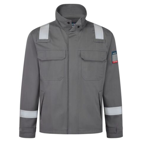 Portwest FR741 Chaqueta Bizflame Work+ FR Gris - Talla XXXL