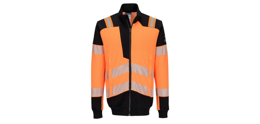 Portwest FR756 Full Zip Sweatshirt FR PW3 Modaflame Knit HVO