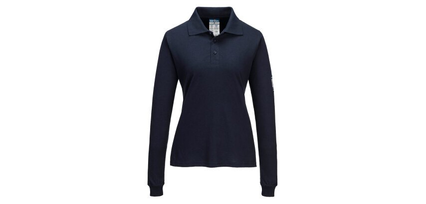 Portwest FR758 Women's Long Sleeve Polo Modaflame FR
