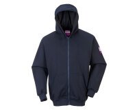 Portwest FR81 Sudadera Modaflame ignífuga con capucha y cremallera frontal