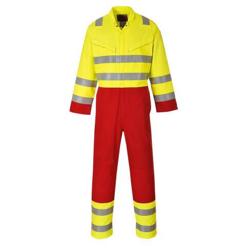 Portwest FR90 Mono Bizflame Work Hi-Vis Jaune - Talla XXXL - Estándar