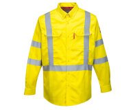 Portwest FR95 Camisa de alta visibilidad y resistente a la llama Bizflame 88/12