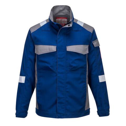 Portwest FR08 Chaqueta bicolor Bizflame Ultra Bleu Royal - Talla S