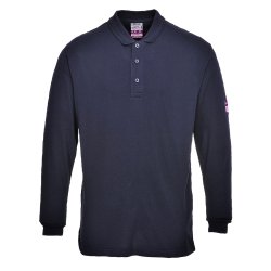 Portwest FR10 Vlamvertragende Modaflame Antistatische lange mouw Polo Shirt