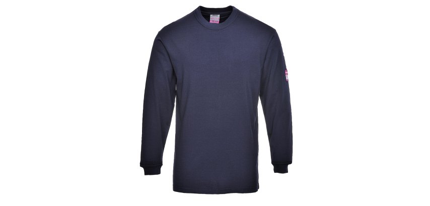 Portwest FR11 Camiseta Modaflame de manga larga, resistente a la llama y antiestática