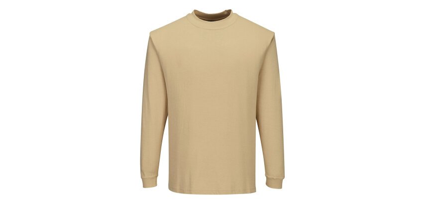 Portwest FR11 Camiseta Modaflame de manga larga, resistente a la llama y antiestática