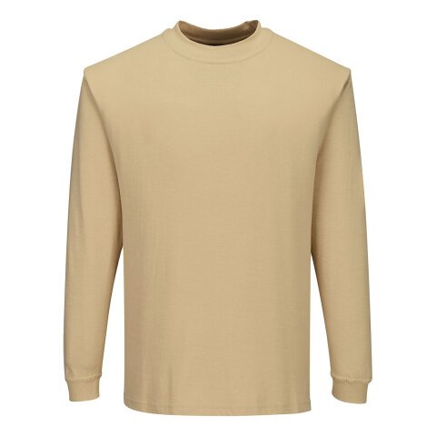 Portwest FR11 Camiseta Modaflame de manga larga, resistente a la llama y antiestática Bronze - Talla L