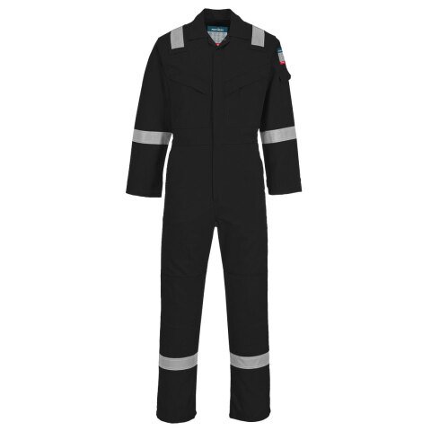 Portwest FR21 Mono super-ligero, resistente a la llama y antiestático 210g Noir - Talla S - Estándar