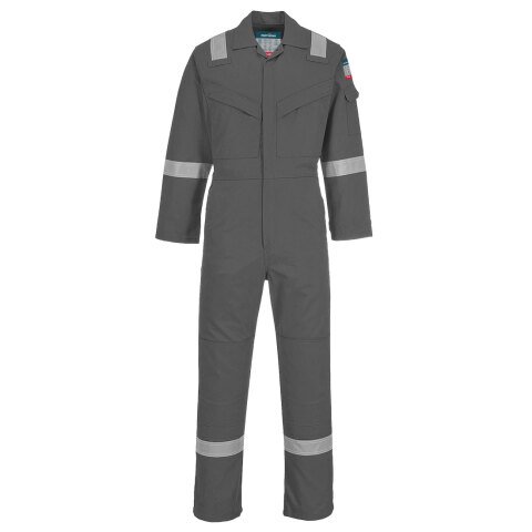 Portwest FR21 Mono super-ligero, resistente a la llama y antiestático 210g Gris - Talla XXXL - Estándar