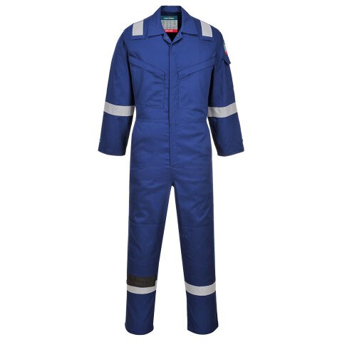 Portwest FR21 Mono super-ligero, resistente a la llama y antiestático 210g Bleu Royal - Talla XXXL - Estándar