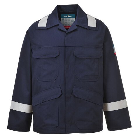 Portwest FR25 Chaqueta Bizflame Plus Marine - Talla XXXL